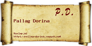 Pallag Dorina névjegykártya